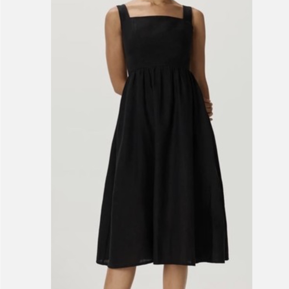 Quince linen fit & flare dress
